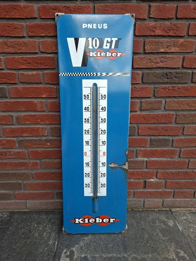 pneus v10 gt   kieber   emaille, Verzamelen, Ophalen of Verzenden, Gebruikt, Reclamebord