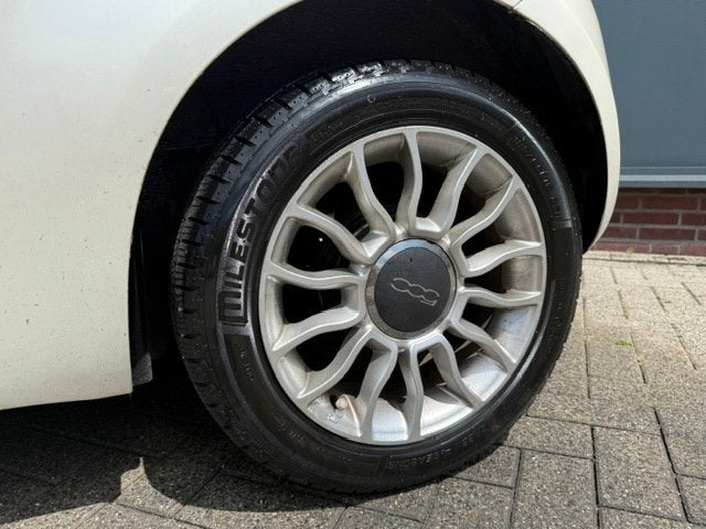 Fiat 500 C 1.2 Lounge Cabrio Automaat *parelmoer *p-sensor, Auto's, Fiat, Gebruikt, 1242 cc, 4 stoelen, Leder en Stof