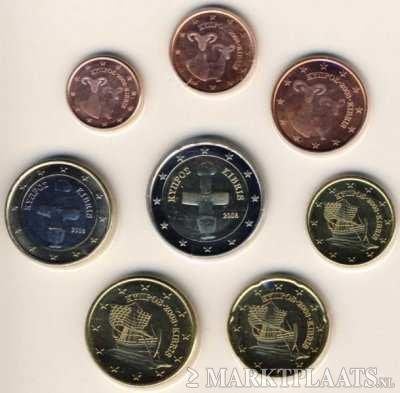 Diverse setjes Cyprus 1 cent t/m 2 euro UNC in munthoes!!, Postzegels en Munten, Munten | Europa | Euromunten, Verzenden, Cyprus