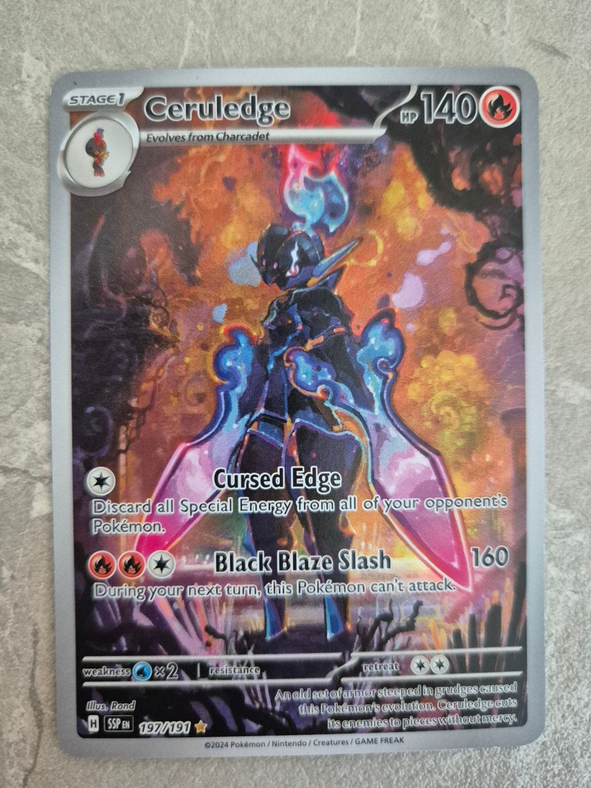 Pokémon Ceruledge 197/191 Scarlet & Violet, Ophalen, Nieuw, Losse kaart