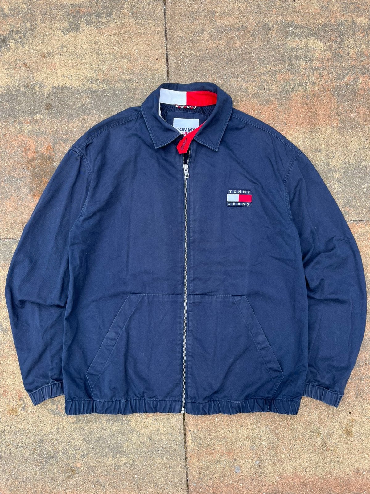 Tommy Hilfiger Jack - Maat S, Ophalen of Verzenden, Zo goed als nieuw, Maat 48/50 (M), Blauw
