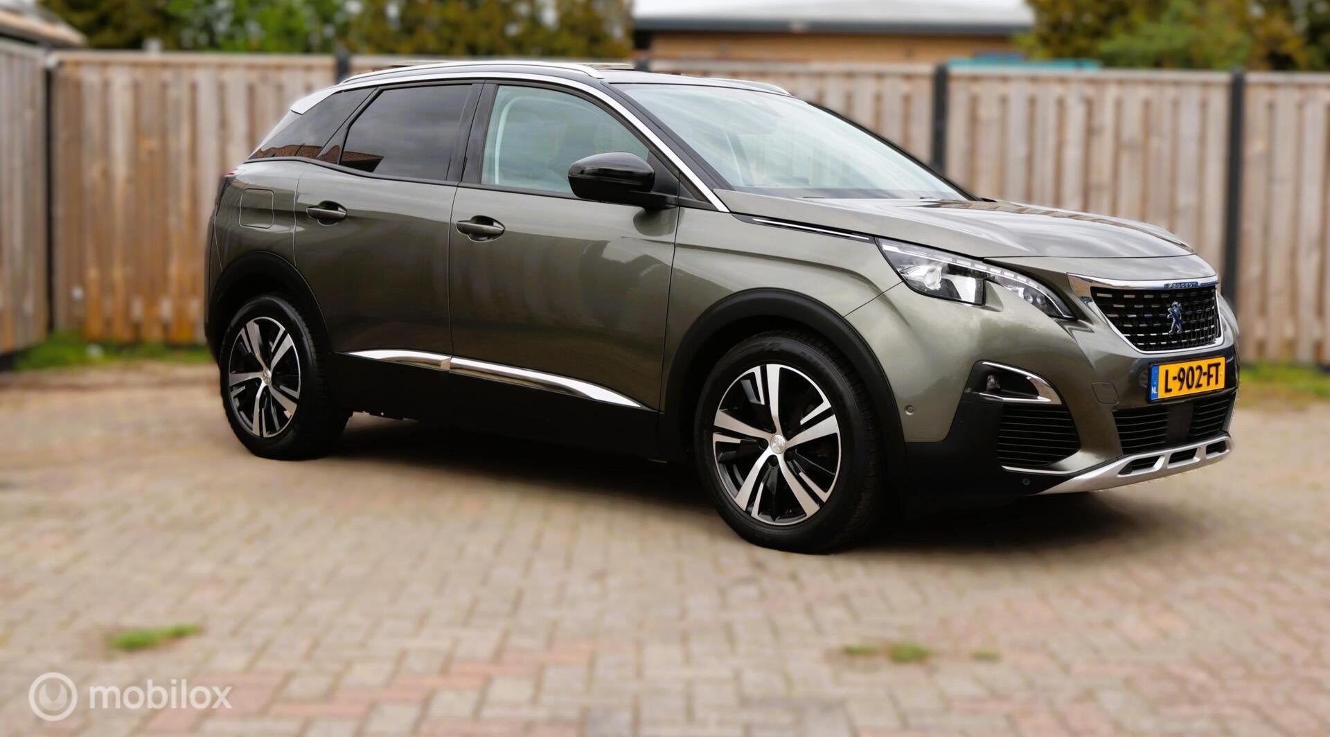 Peugeot 3008 1.2 Panoramadak, zeer netjes, Auto's, Voorwielaandrijving, Gebruikt, 1199 cc, Leder en Stof