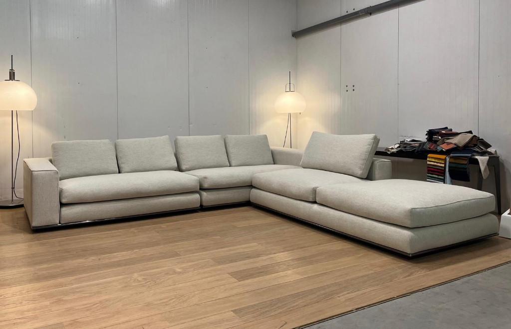 NIEUW Minotti Hamilton + GARANTIE NP €30000, Huis en Inrichting, Minotti, Hoekbank, Www.designplaats.nl, Vierpersoons of meer