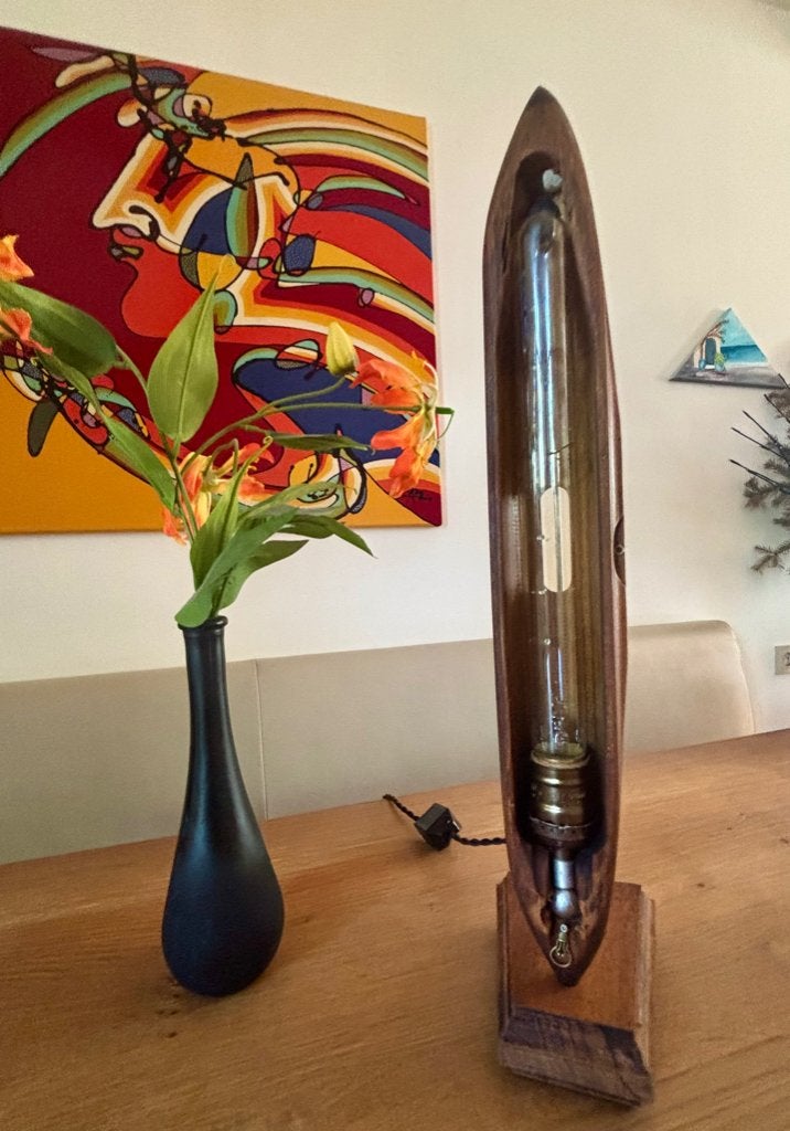Tafellamp “Werpspoel”, Gebruikt, 52 cm, Sfeerlamp, Met schakelaar