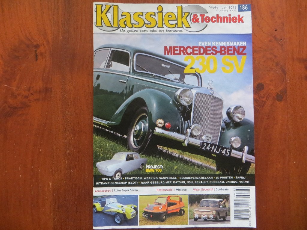 Klassiek & Techniek 186 Mercedes-Benz 230 SV (W153), Lotus 7, Ophalen of Verzenden, Zo goed als nieuw, Mercedes
