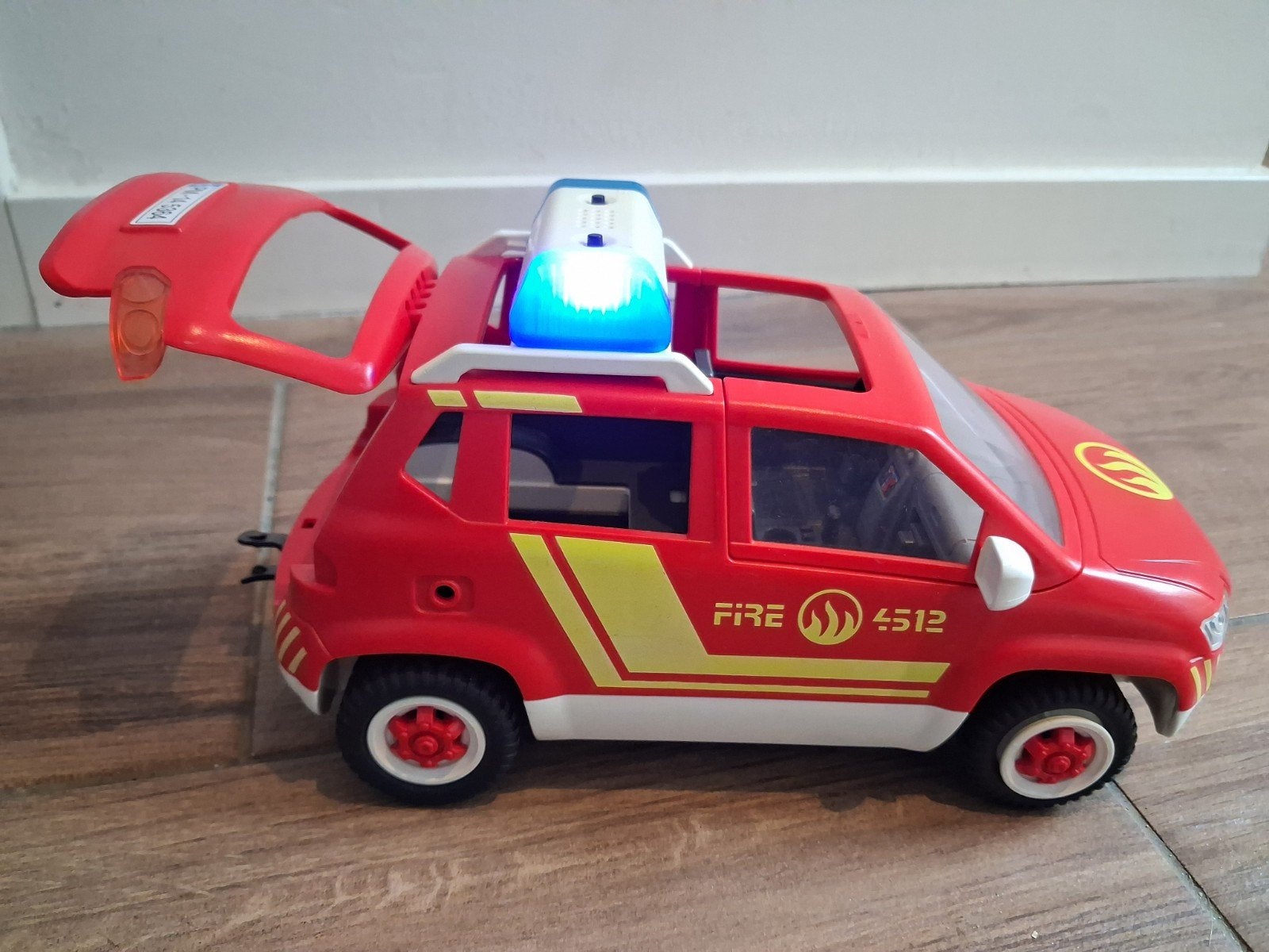 Playmobil brandweerauto met beschadigd achterlicht, Kinderen en Baby's, Speelgoed | Speelgoedvoertuigen, Ophalen of Verzenden