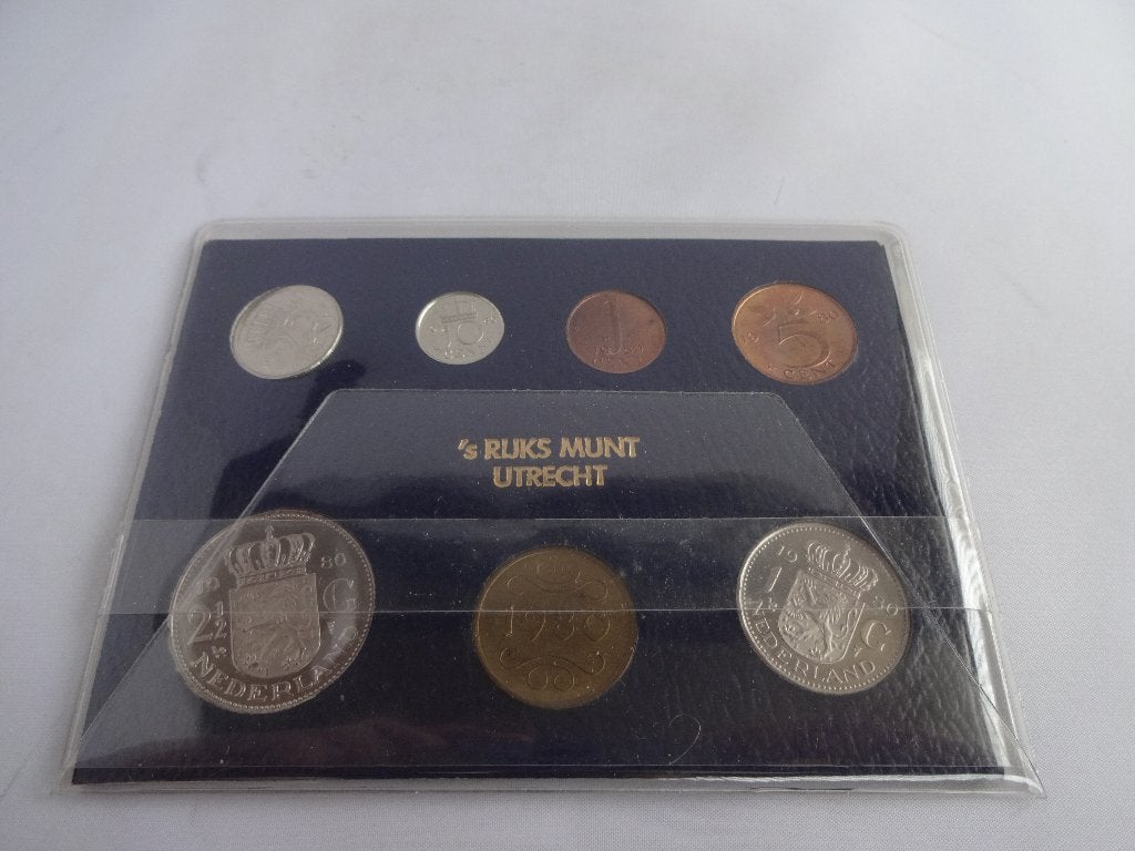 FDC Muntset Nederland 1980, Postzegels en Munten, Ophalen of Verzenden, Koningin Juliana, Overige waardes, Setje