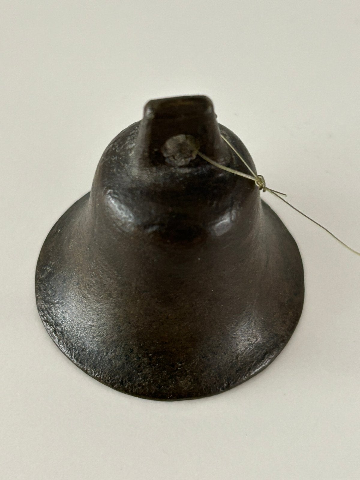 Antiek bronzen collectezakbelletje met klepel, Antiek en Kunst, Ophalen, Brons