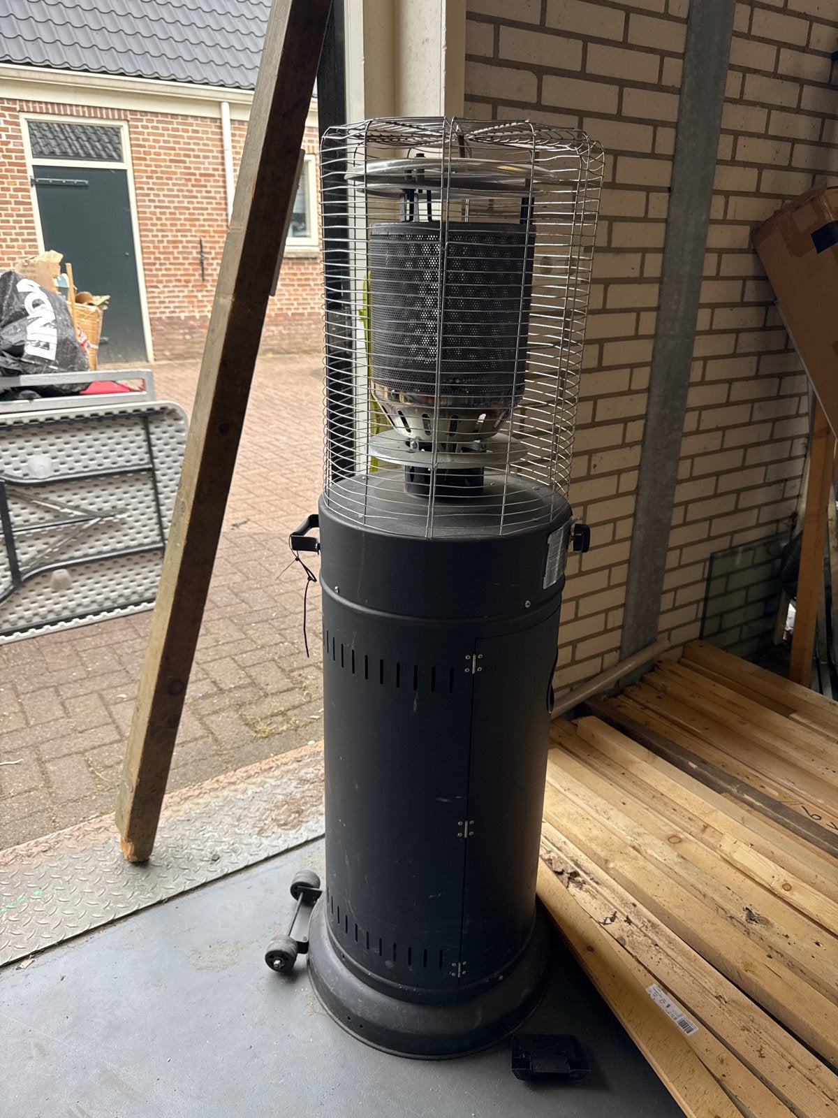 Krachtige loungeheater, gebruikt maar 100% in orde, Ophalen, Gebruikt, Gas, Vloer