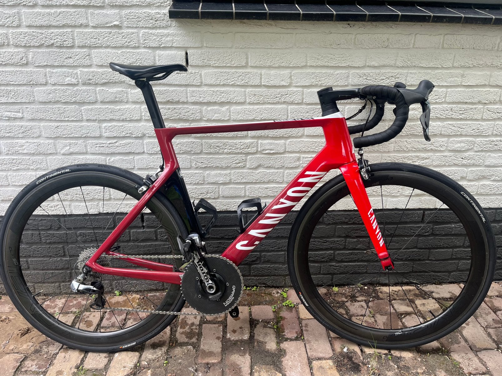 Canyon Aeroad CF SLX Dura Ace Di2, met powermeter, Gebruikt, Carbon, Velgrem, Meer dan 20 versnellingen