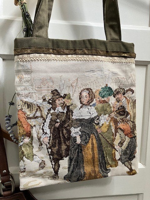 tas van vintage borduurwerk, Ophalen, Nieuw