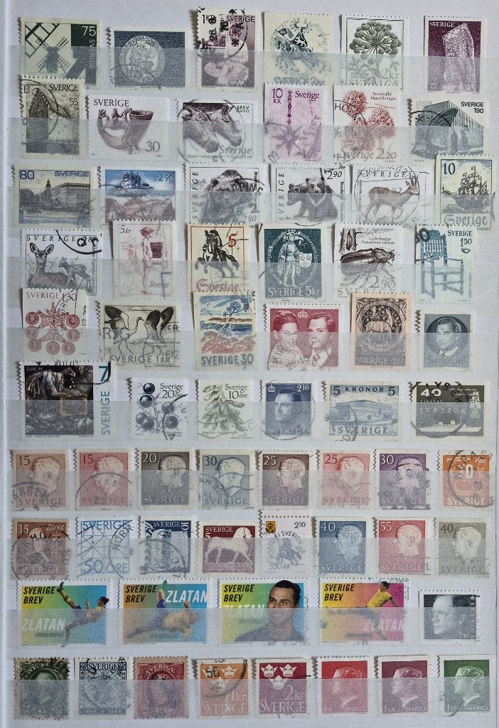 POSTZEGELS ZWEDEN GESTEMPELD, Verzenden, Noorwegen, Gestempeld