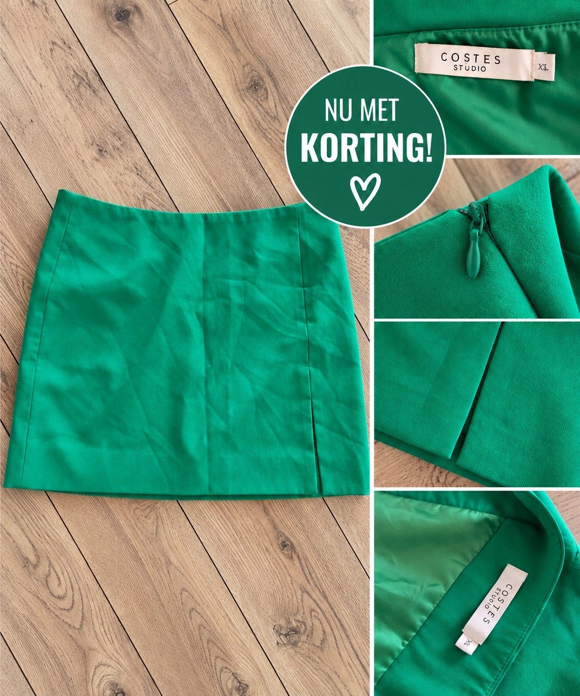 Groene rok van Costes Studio, maat XXL met stretch, Maat 46/48 (XL) of groter, Ophalen of Verzenden, Zo goed als nieuw, Costes Studio