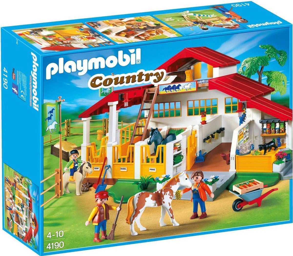 Playmobil Manege (Set 4190) - Compleet met Handleiding, Ophalen, Gebruikt, Gebouw, Complete set