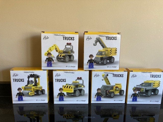 Hubo Trucks (6 stuks, hele serie), Ophalen of Verzenden, Zo goed als nieuw, Overige vervoermiddelen
