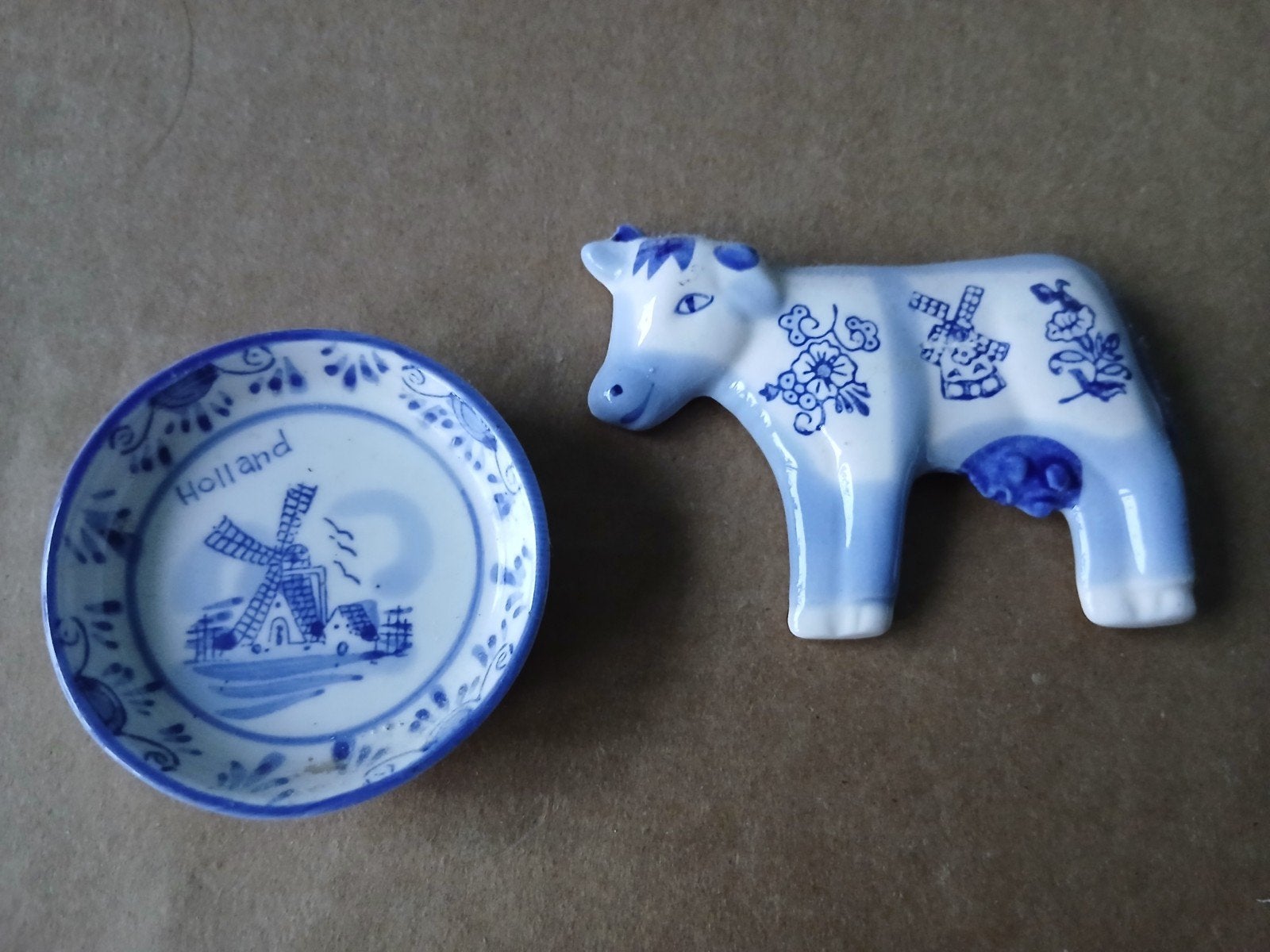 Delfts blauwe magneetjes: koe en molen, Verzamelen, Ophalen of Verzenden, Gebruikt