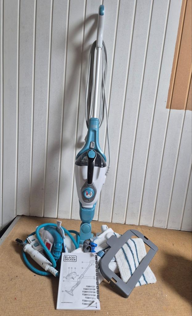 Black+Decker Stoomreiniger FSMH1321 - Zo goed als nieuw, Ophalen, Overige merken, Geschikt voor harde vloeren, Minder dan 1200 watt