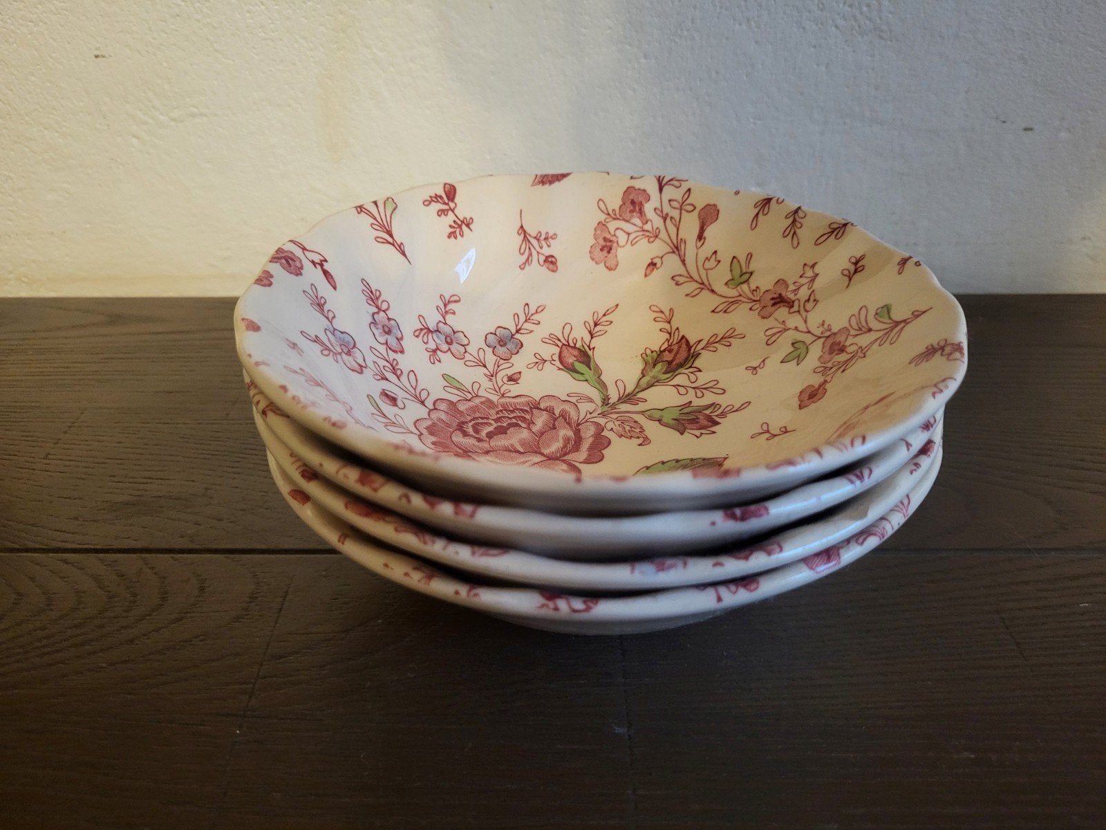 Johnson Brothers Rose Chintz schaaltjes (4 stuks), Ophalen of Verzenden