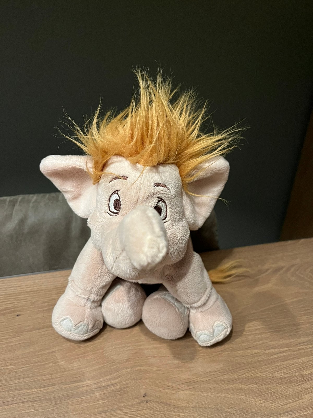 Schattige knuffel Hathi Jr. Olifantje Jungle book, Ophalen of Verzenden, Leeuwenkoning of Jungle Boek, Zo goed als nieuw, Knuffel