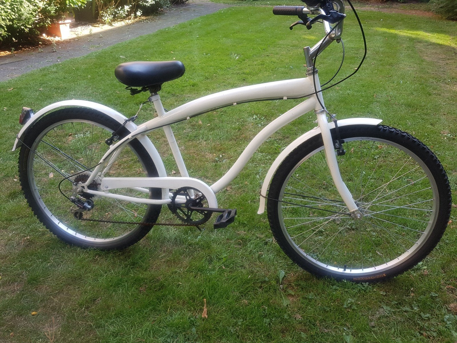 Beach Cruiser fiets (stad/station fiets), Gebruikt, Staal, Cruiser, Velgrem