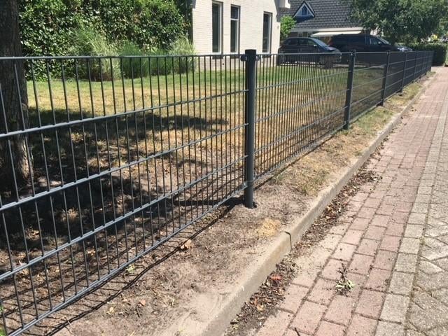 25 meter dubbelstaafmat hekwerk (compleet) in 3 kleuren!, Ophalen, S, Nieuw, Dubbelstaafmat hekwerk