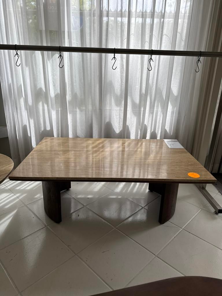 Salontafel Deja Living travertin walnoot 110x70x40 cm, Huis en Inrichting, Tafels | Salontafels, Ophalen, 100 tot 150 cm, Nieuw