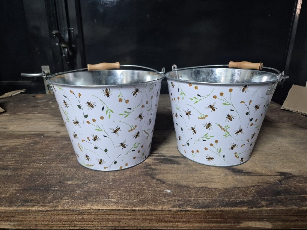 Opruiming emmer met Bijenprint 2 stuks, Met handgreep, -, Verzenden, -