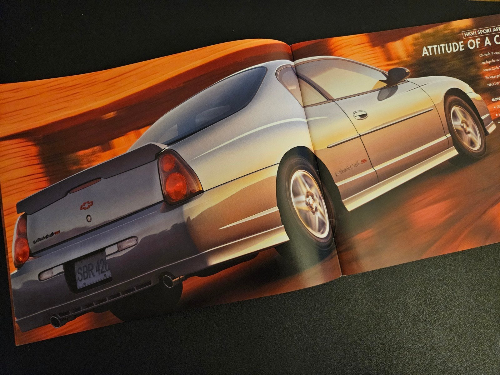 Brochure Chevrolet Monte Carlo 2003 USA, Ophalen of Verzenden, Zo goed als nieuw, Chevrolet
