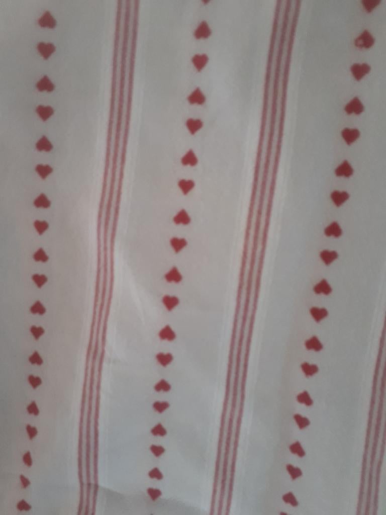 Tafelkleed hartjes landelijke style, Ophalen of Verzenden, Zo goed als nieuw, Rechthoek, Binnen