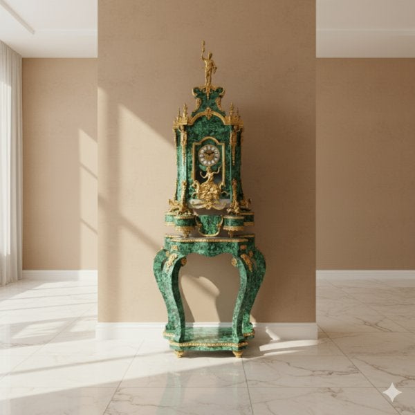24419 Paarden-Boulle Klok met Console, Ophalen