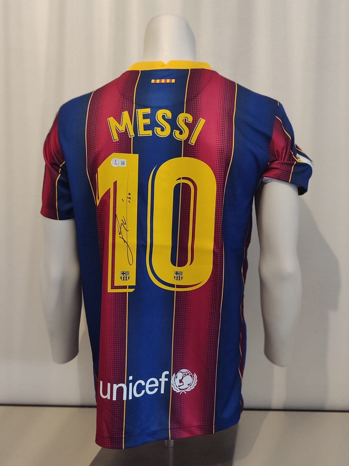 Gesigneerd Barcelona shirt door Messi met Beckett certificaa, Ophalen of Verzenden, Buitenlandse clubs, Shirt