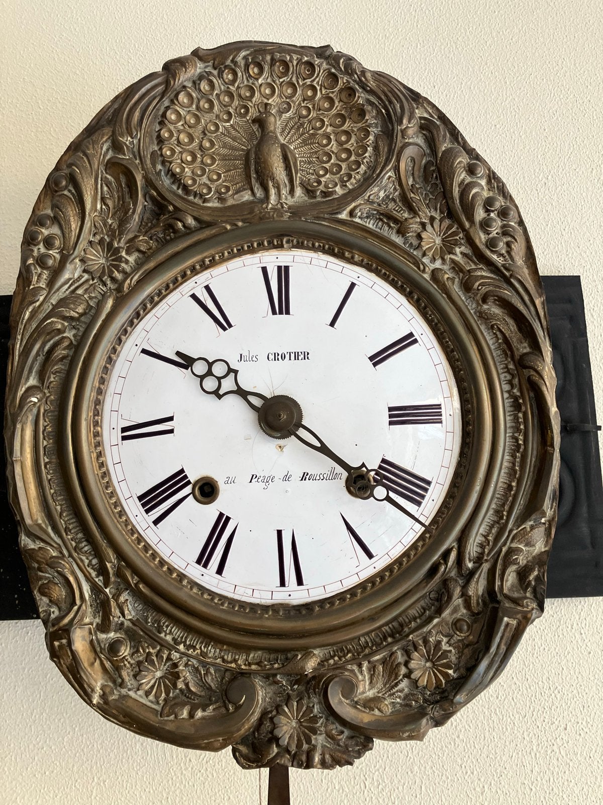 Originele werkende Franse comtoise klok, 140 cm, Antiek en Kunst, Antiek | Klokken, Ophalen