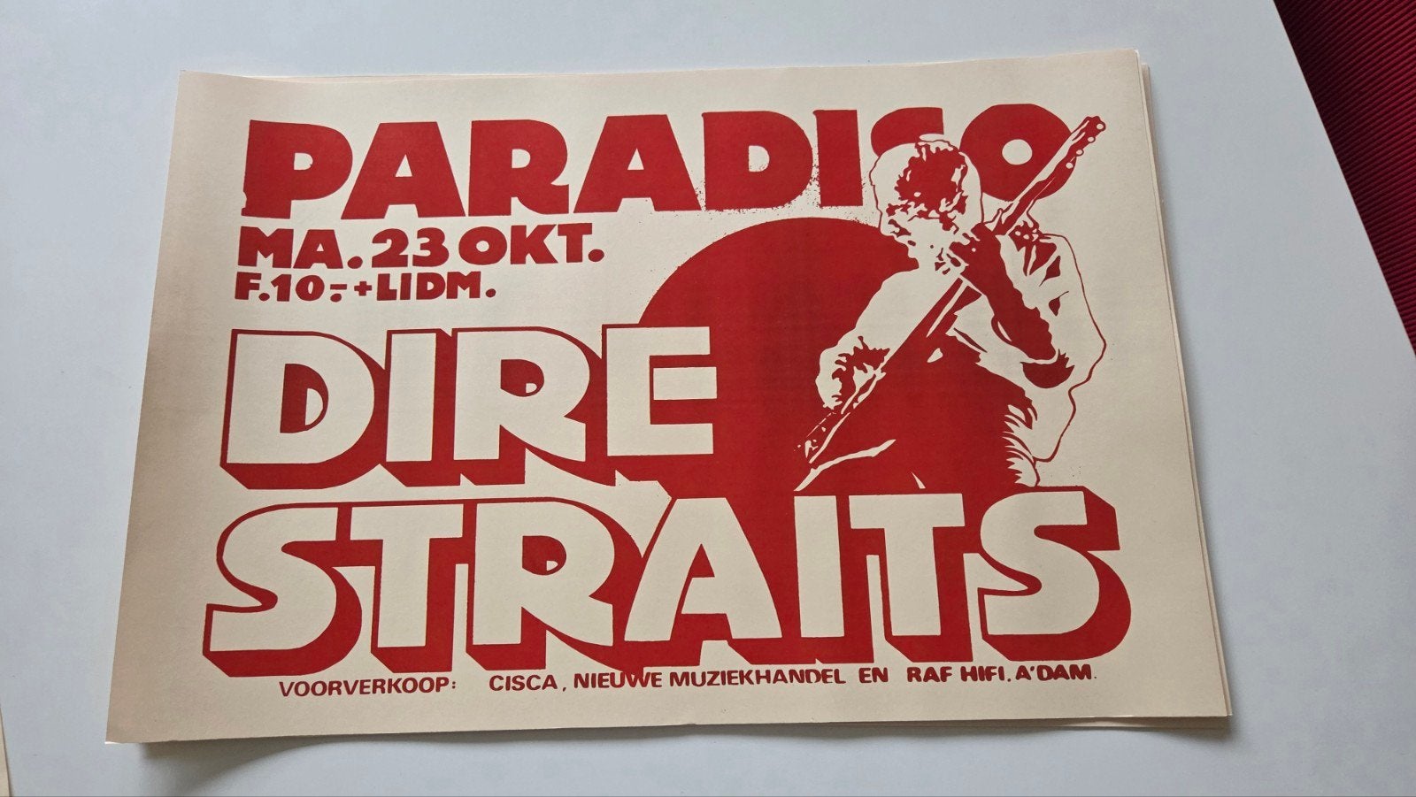 Paradiso Dire Straits concertposter Replica

mint

46 x 31 c, Ophalen of Verzenden, Nieuw, Rechthoekig Liggend, Muziek