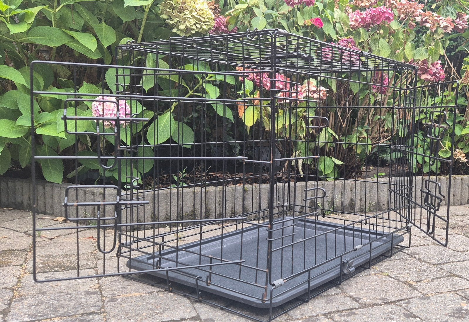 Hondenbench, inklapbaar., Dieren en Toebehoren, Hondenbenches, Ophalen, Gebruikt