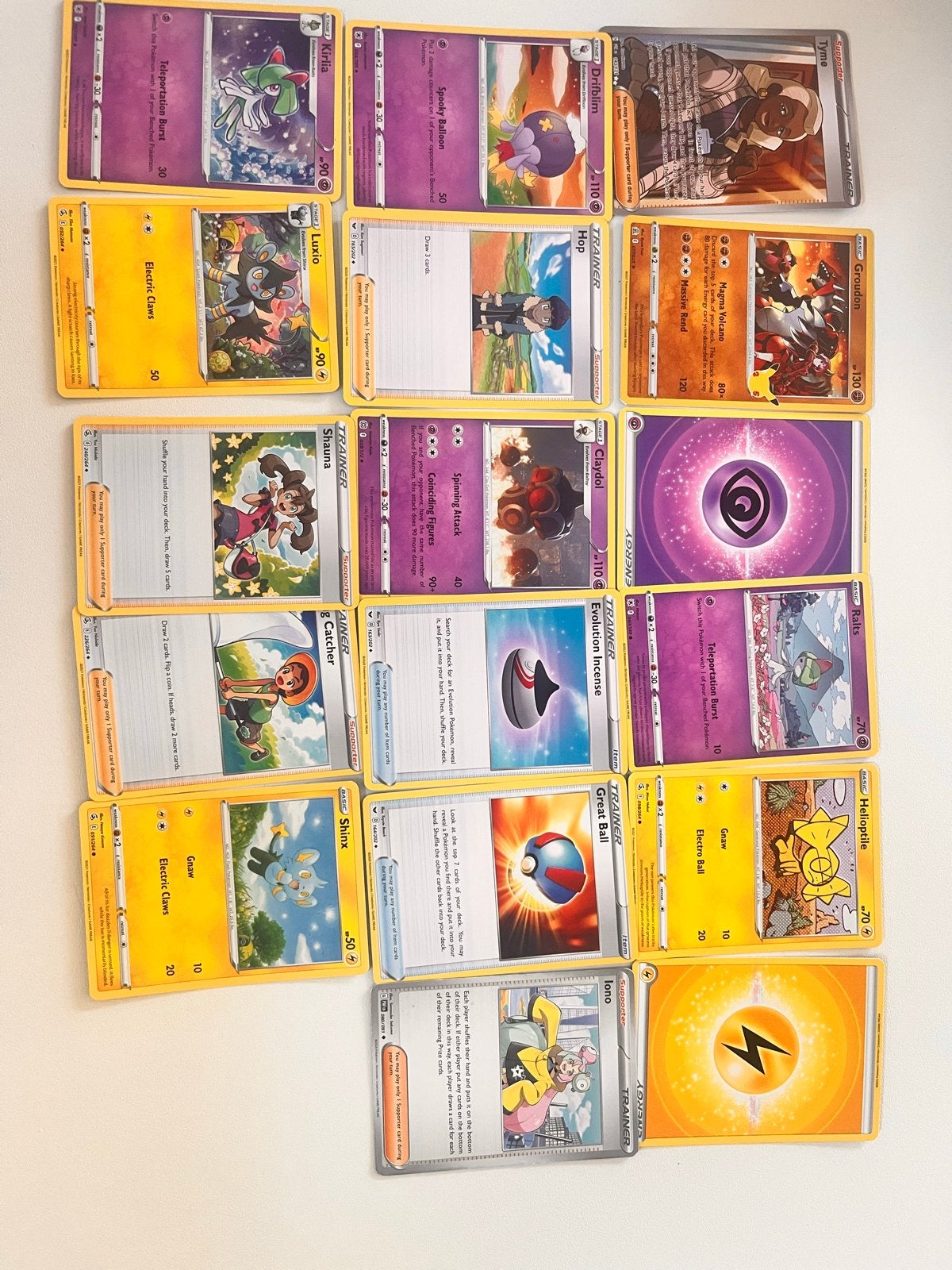 Pokémon Kaarten Collectie - Diverse Trainers en Pokémon, Ophalen of Verzenden, Gebruikt, Meerdere kaarten