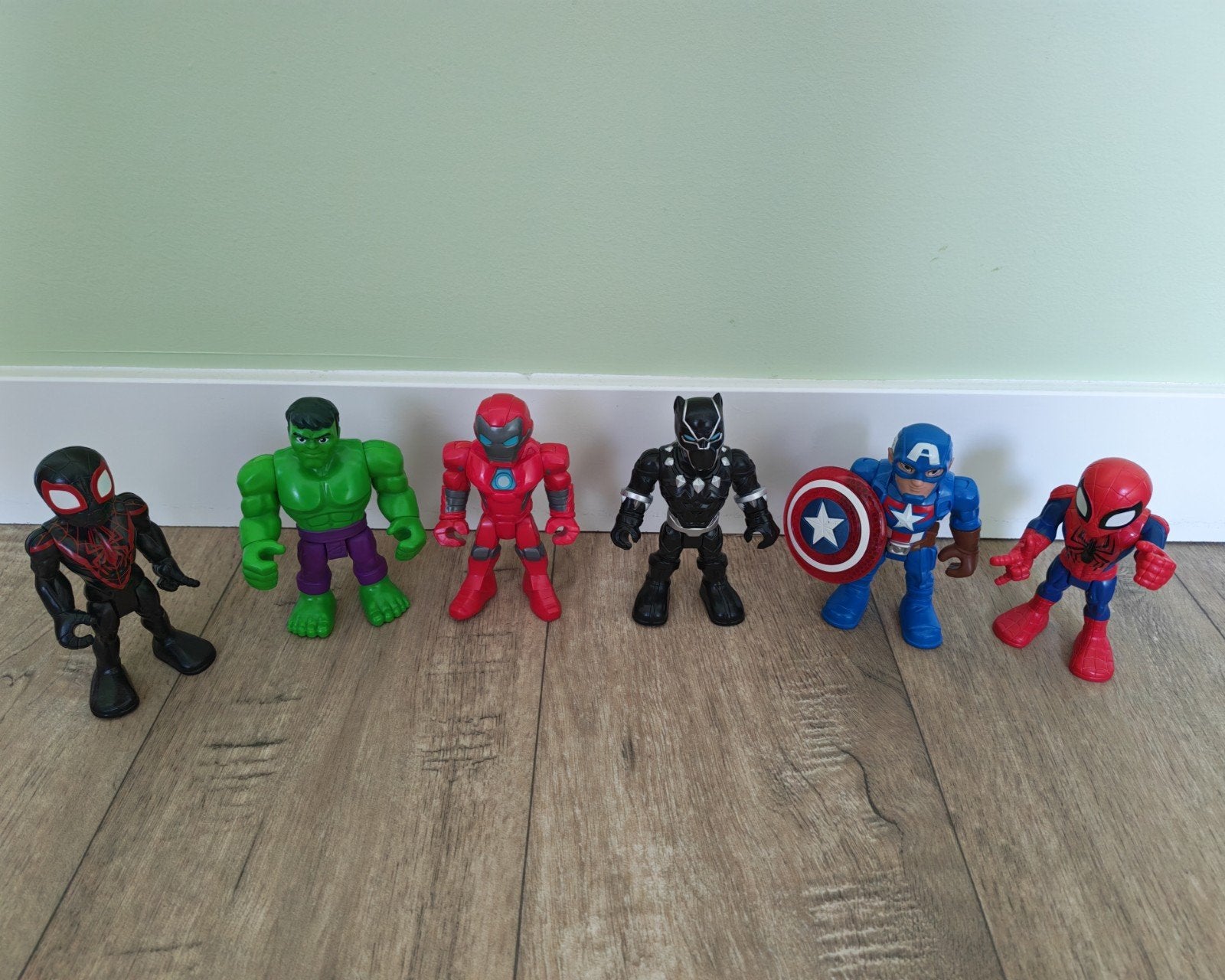 Set van 6 Marvel Superhelden Actiefiguren, Kinderen en Baby's, Speelgoed | Actiefiguren, Ophalen, Zo goed als nieuw