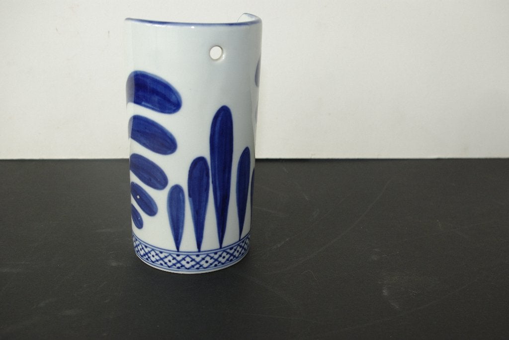 Wandkandelaar ( Blauw wit China, Huis en Inrichting, Overige materialen, Gebruikt, Blauw, Ophalen of Verzenden