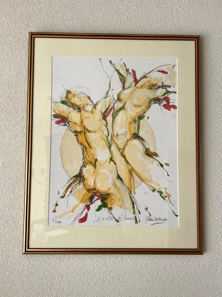 Kees Verkade “ extase” litho 2 uit 1000, Antiek en Kunst, Kunst | Schilderijen | Abstract, Ophalen of Verzenden