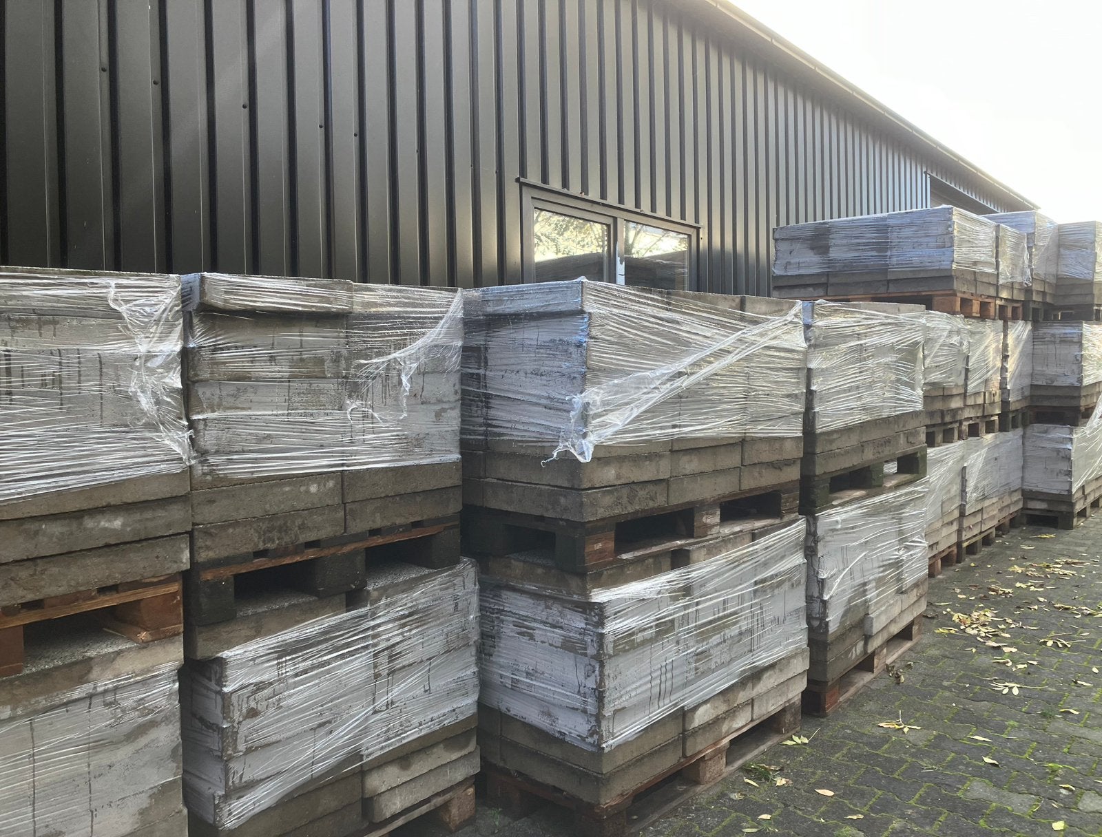 80m2 Tegels 40x40x8 GWW kwaliteit grijs, Tuin en Terras, Ophalen, Gebruikt, 10 m² of meer, Beton