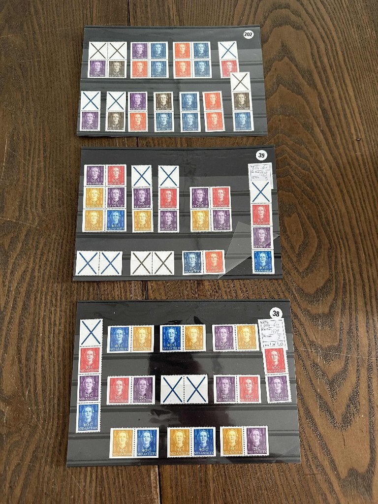 postzegels Nederlandse Antillen 1979 kombizegels 38+39+202, Verzenden, Postfris