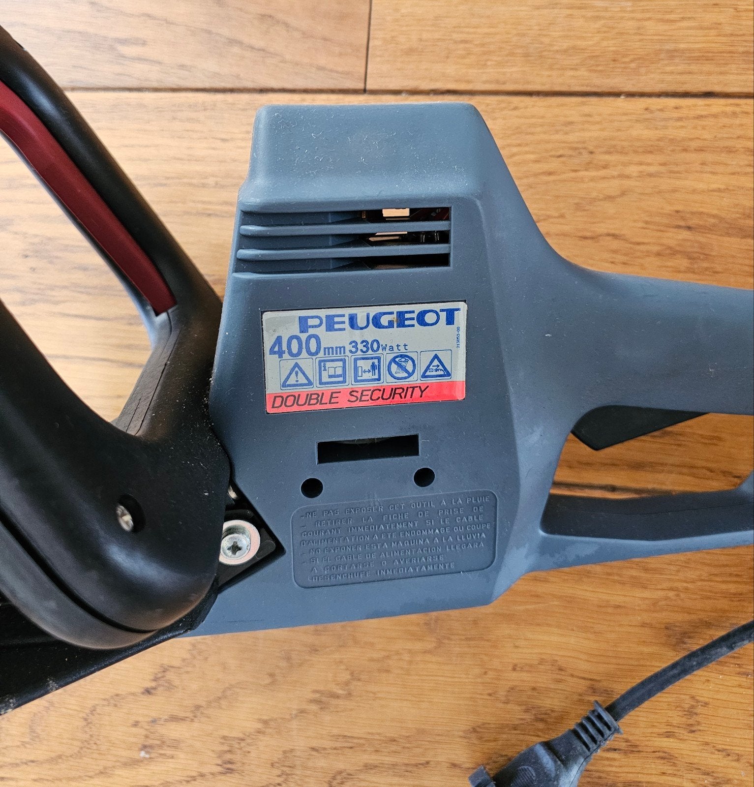 Peugeot Heggenschaar 400mm 330watt - Elektrisch, Tuin en Terras, Heggenscharen, Ophalen, Gebruikt, Elektrisch, Peugeot