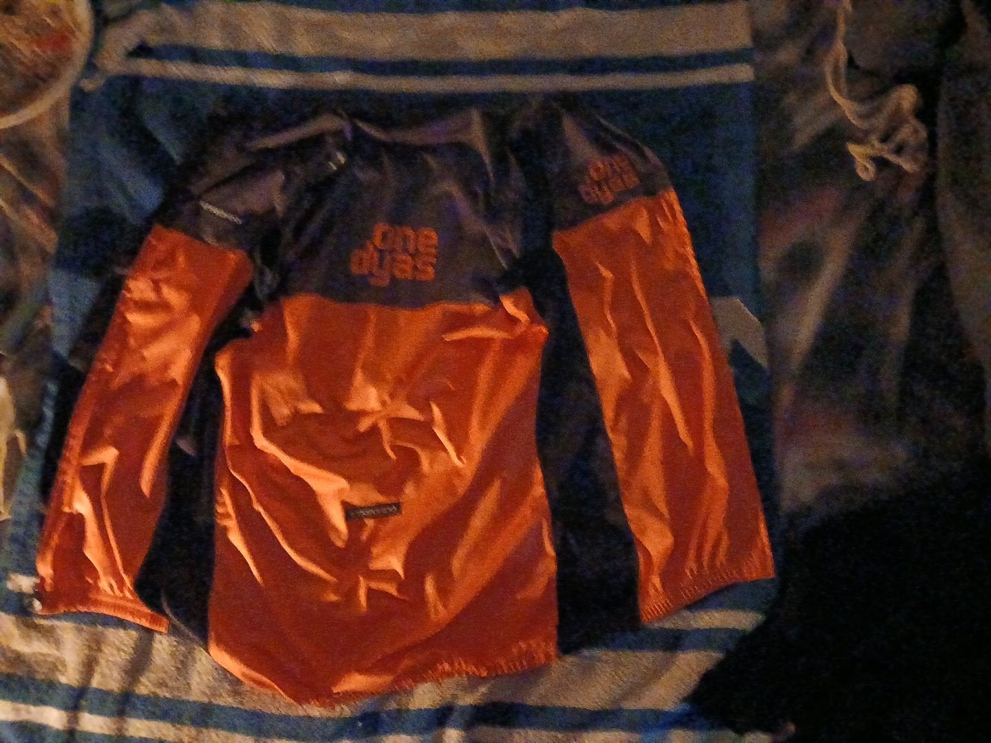 JAREN 80 ETXEONDO One Dyas Fietsjack Maat S Oranje/Zwart, Fietsen en Brommers, S, Heren, Ophalen of Verzenden, Bovenkleding