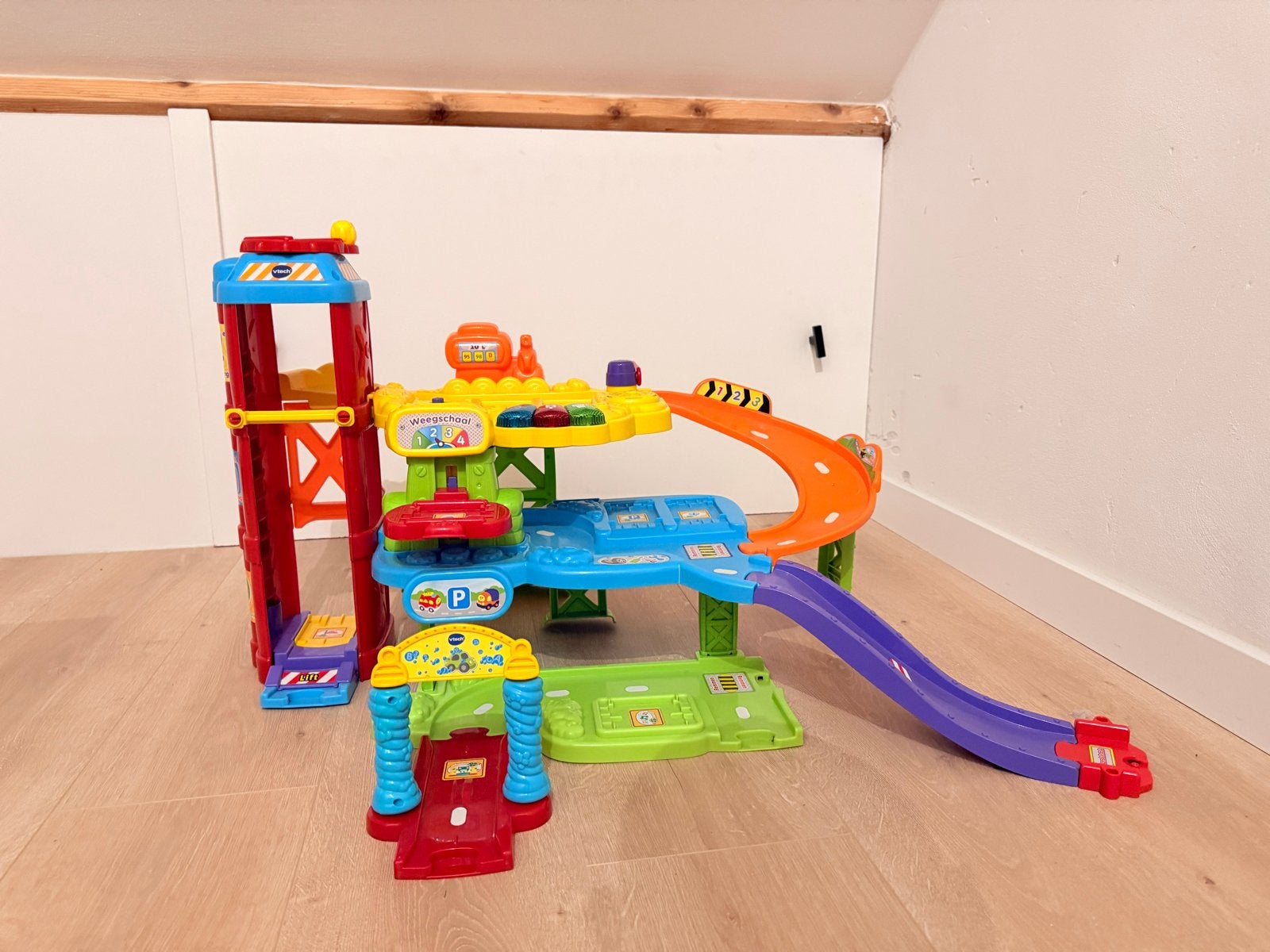 VTech Toet Toet Auto's Speelgoed Set: Garage, Brandweerkazer, Ophalen of Verzenden, Gebruikt