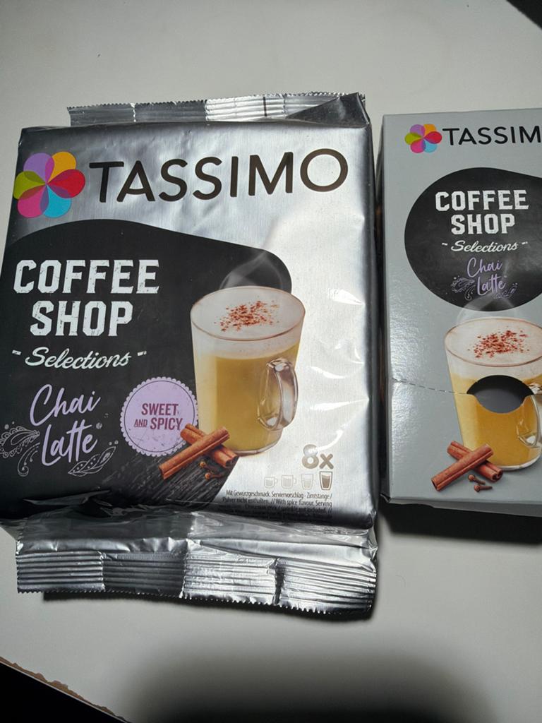 Tassimo Coffee Shop Selections Chai Latte - 8x, Sieraden, Tassen en Uiterlijk, Uiterlijk | Dieet en Afvallen, Ophalen of Verzenden