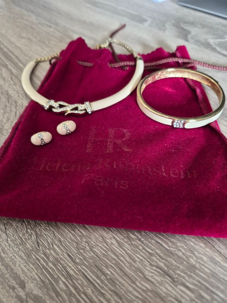 Zeer mooie set van Helena Rubinstein, jaren 80, Ophalen, Overige materialen, Wit, Zo goed als nieuw