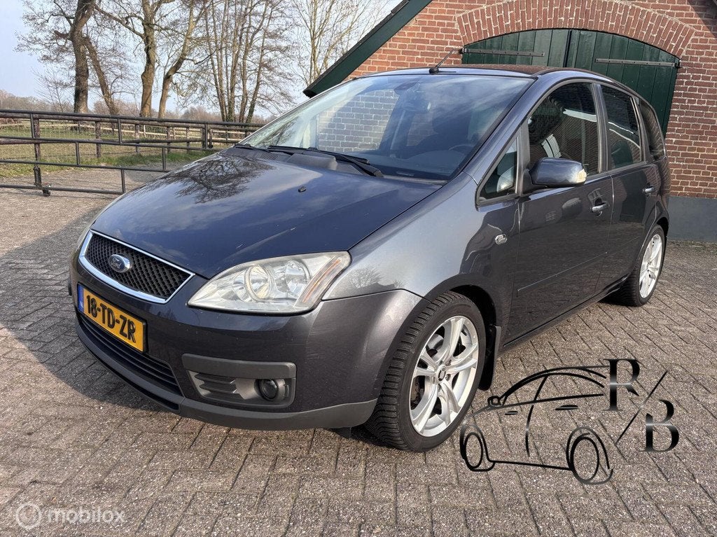 Ford Focus C-Max 1.8-16V Ghia INRUILKOOPJE NAVI AC TREKHAAK, Voorwielaandrijving, Gebruikt, Zwart, 4 cilinders