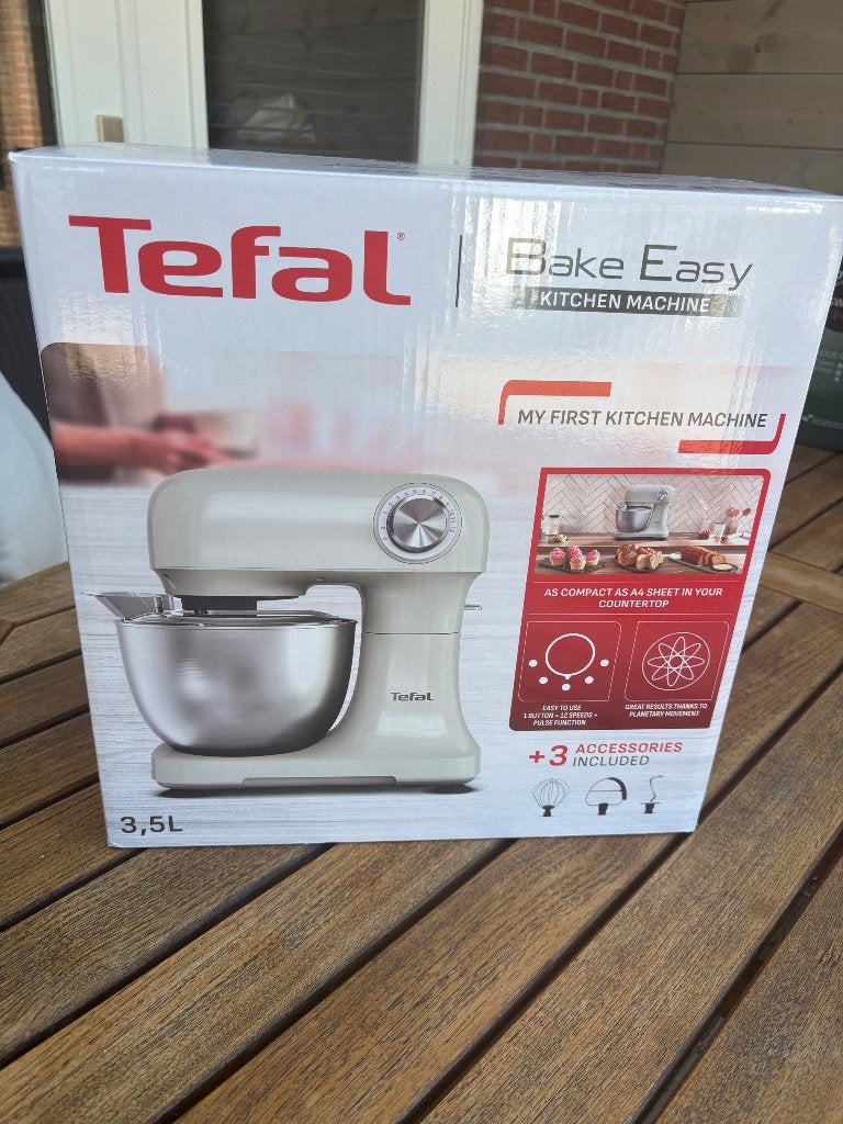 Tefal kitchen machine, 4 liter of meer, Ophalen of Verzenden, Zo goed als nieuw, 3 snelheden of meer