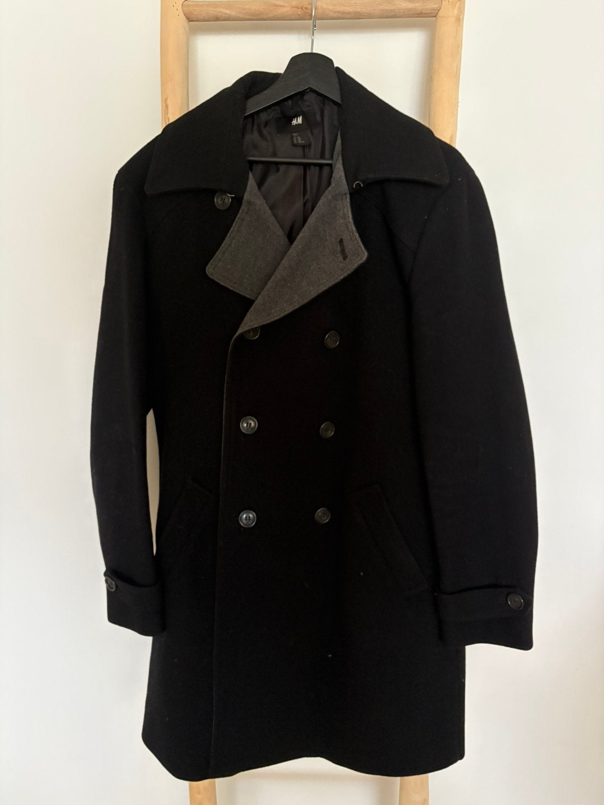 Lange nette winterjas van H&M maat XL / 54, Ophalen of Verzenden, Zo goed als nieuw, Maat 52/54 (L), Zwart