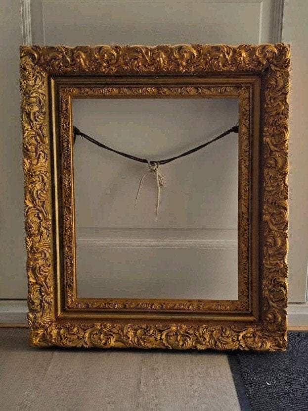 antieke schilderij of spiegellijst, Ophalen, Rechthoekig