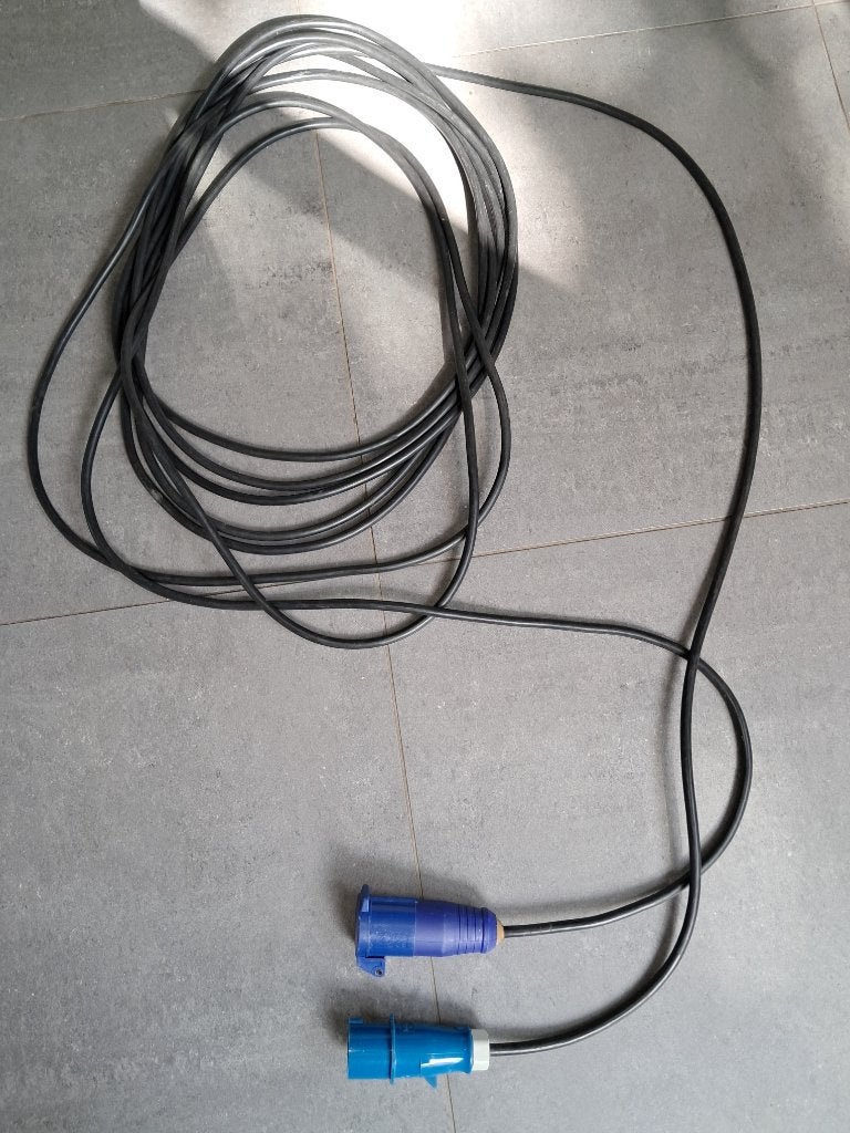 CEE campingkabel  14 meter, Ophalen, Gebruikt